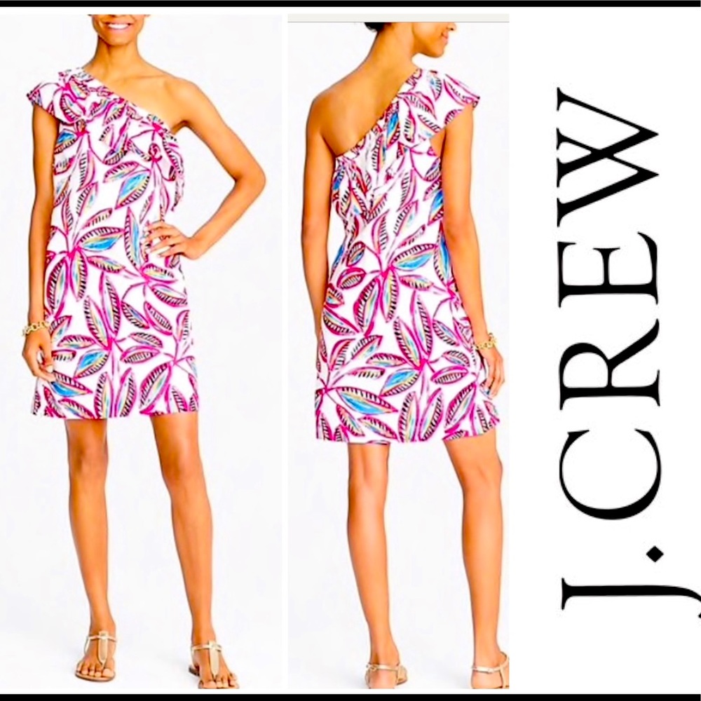 J CREW - NWT One Shoulder Dress. Size XXS. Runs big so more like a S.